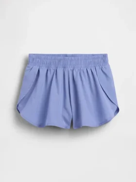 Pantalones cortos de correr para niños de secado rápido con dobladillo de mariposa