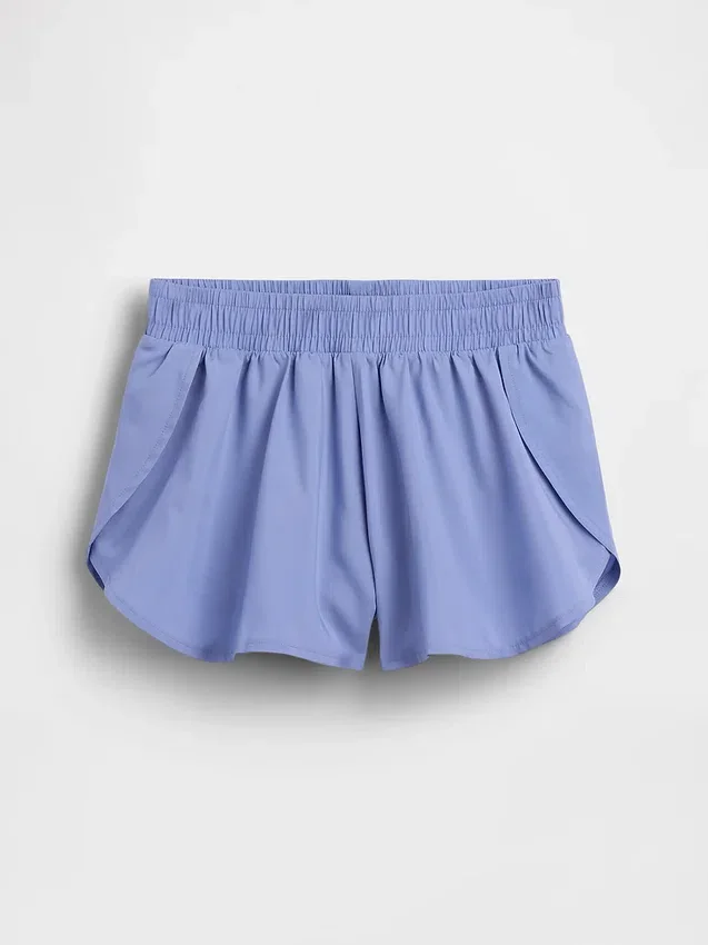 Pantalones cortos de correr para niños de secado rápido con dobladillo de mariposa
