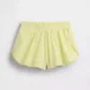 Pantalones cortos de correr para niños de secado rápido con dobladillo de mariposa