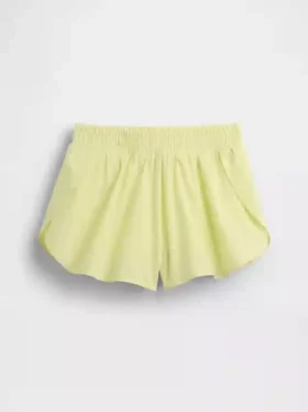 Pantalones cortos de correr para niños de secado rápido con dobladillo de mariposa