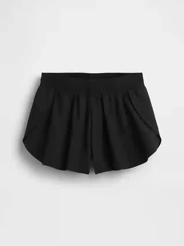 Pantalones cortos de correr para niños de secado rápido con dobladillo de mariposa