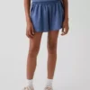 Pantalones cortos de correr para niños de secado rápido con dobladillo de mariposa