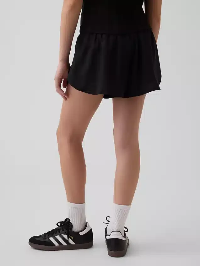 Pantalones cortos de correr para niños de secado rápido con dobladillo de mariposa