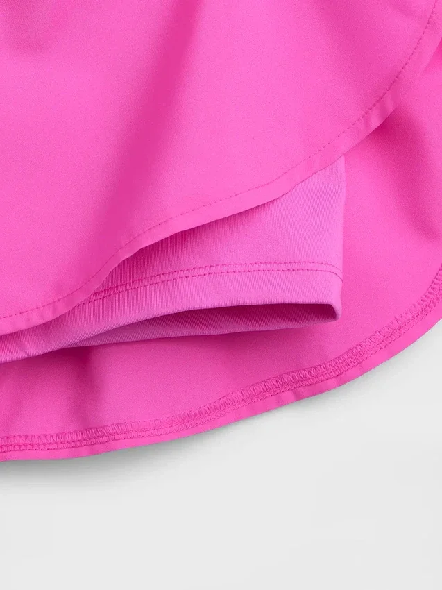 Pantalones cortos de correr para niños de secado rápido con dobladillo de mariposa