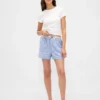 Pantalones cortos de franela con logotipo