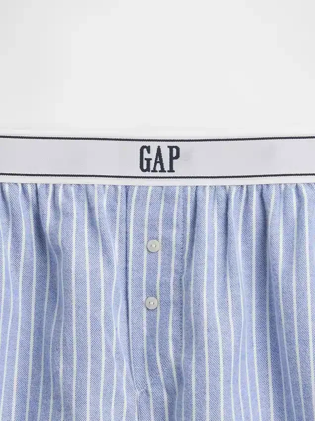 Pantalones cortos de franela con logotipo