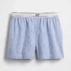 Pantalones cortos de franela con logotipo