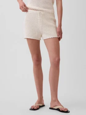 Pantalones cortos de ganchillo 100 % algodón