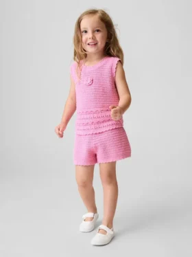 Pantalones cortos de ganchillo para bebés y niños