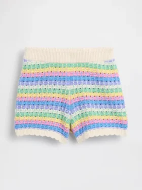 Pantalones cortos de ganchillo para bebés y niños