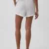 Pantalones cortos de gasa de algodón de talle medio de 4"
