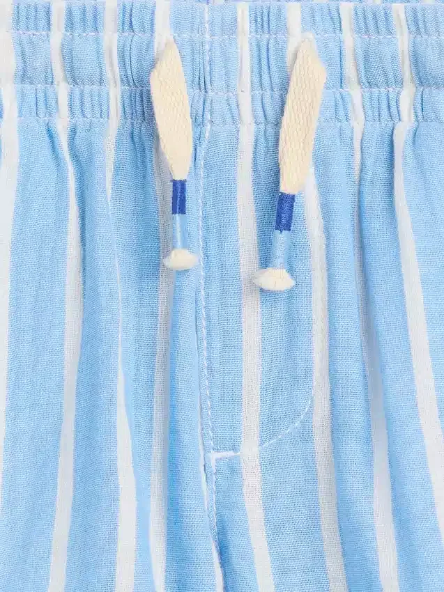 Pantalones cortos de gasa de algodón estampados para bebés y niños, de poner