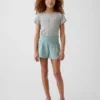Pantalones cortos de gasa de algodón para niños con dobladillo de mariposa