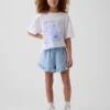 Pantalones cortos de gasa de algodón para niños con volantes