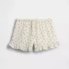 Pantalones cortos de gasa de algodón para niños con volantes
