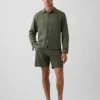 Pantalones cortos de lino y algodón de 7.5"