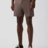 Pantalones cortos de lino y algodón de 7.5"