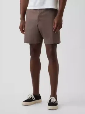 Pantalones cortos de lino y algodón de 7.5″