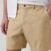 Pantalones cortos de lino y algodón de 7.5"