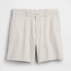 Pantalones cortos de lino y algodón de 7.5"