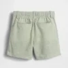 Pantalones cortos de lino y algodón para bebés y niños pequeños