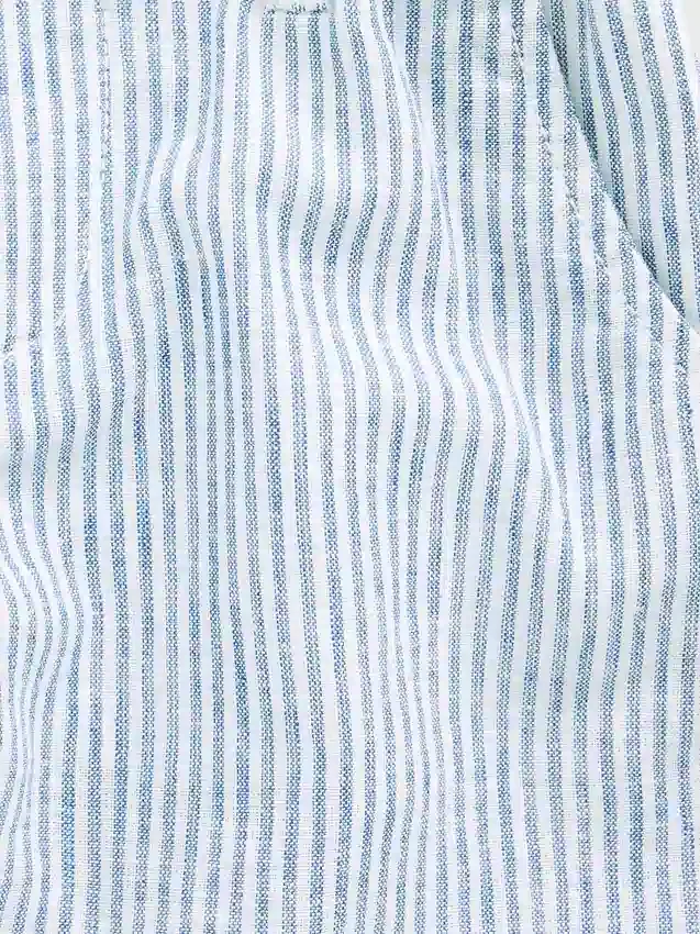 Pantalones cortos de lino y algodón para bebés y niños pequeños