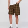 Pantalones cortos de lona a cuadros