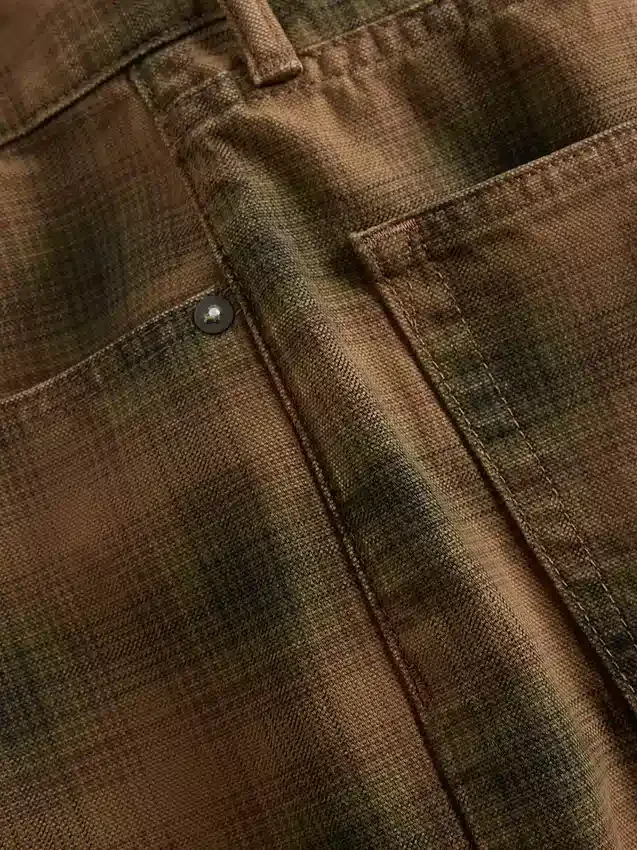 Pantalones cortos de lona a cuadros