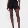 Pantalones cortos de mezcla de lino de tiro medio de 4"