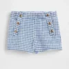 Pantalones cortos de mezclilla a rayas marineras para bebés y niños pequeños