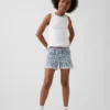 Pantalones cortos de mezclilla a rayas para niños