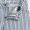 Pantalones cortos de mezclilla a rayas para niños