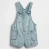 Pantalones cortos de mezclilla bordados para bebés y niños