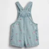 Pantalones cortos de mezclilla bordados para bebés y niños