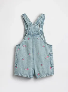 Pantalones cortos de mezclilla bordados para bebés y niños