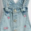 Pantalones cortos de mezclilla bordados para bebés y niños