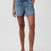 Pantalones cortos de mezclilla cómodos de talle bajo de 3.5”