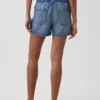 Pantalones cortos de mezclilla cómodos de talle bajo de 3.5”