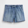 Pantalones cortos de mezclilla cómodos de talle bajo de 3.5”