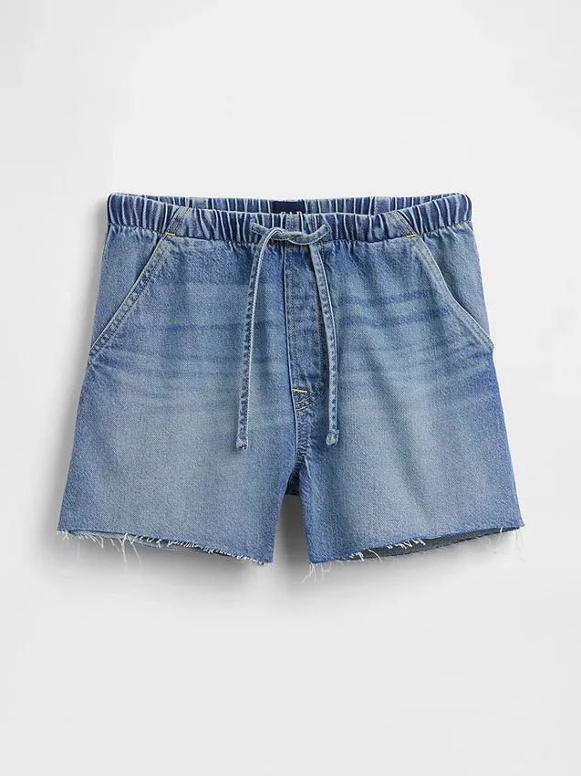 Pantalones cortos de mezclilla cómodos de talle bajo de 3.5”