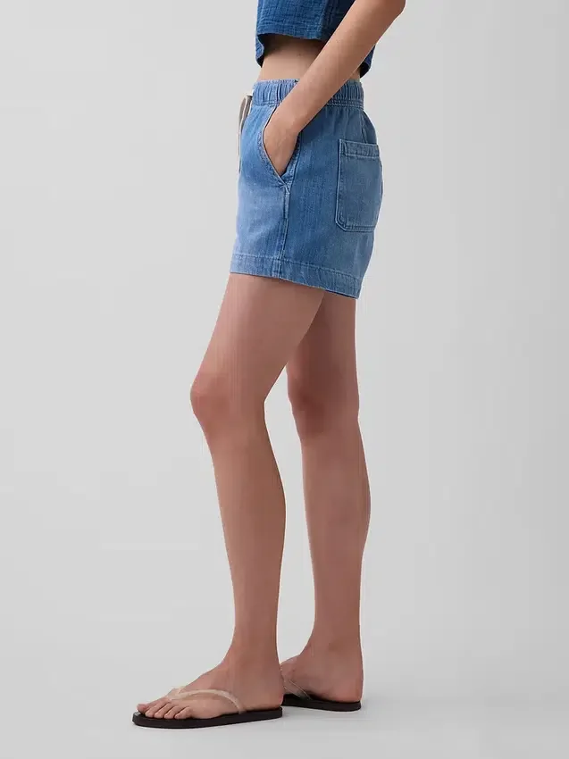 Pantalones cortos de mezclilla de 4"