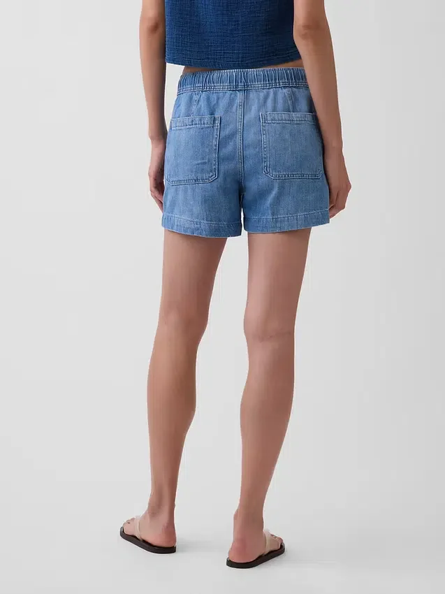 Pantalones cortos de mezclilla de 4"