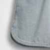 Pantalones cortos de mezclilla de talle alto para niños