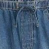 Pantalones cortos de mezclilla de talle alto para niños «Easy Dolphin»