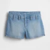 Pantalones cortos de mezclilla de talle bajo de 3"
