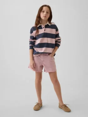 Pantalones cortos de mezclilla de talle bajo para niños