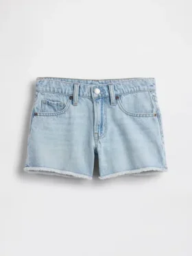 Pantalones cortos de mezclilla de talle bajo para niños