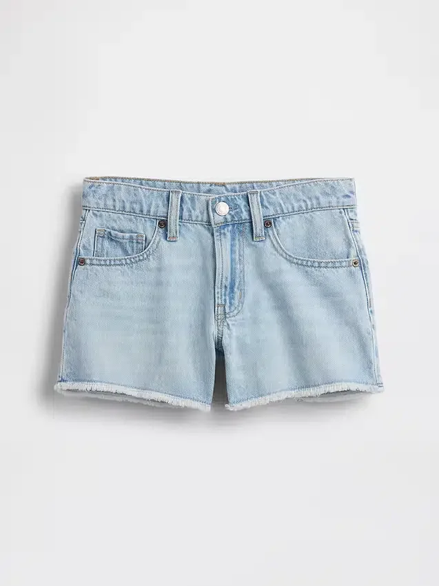 Pantalones cortos de mezclilla de talle bajo para niños
