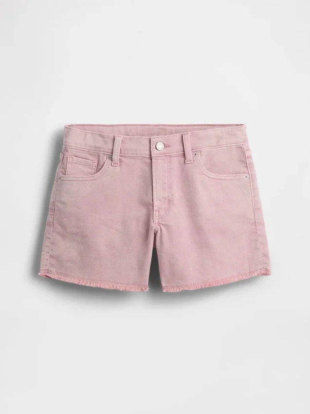 Pantalones cortos de mezclilla de talle bajo para niños