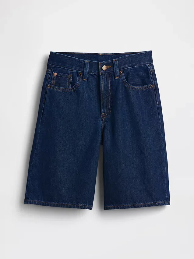 Pantalones cortos de mezclilla de talle bajo para niños